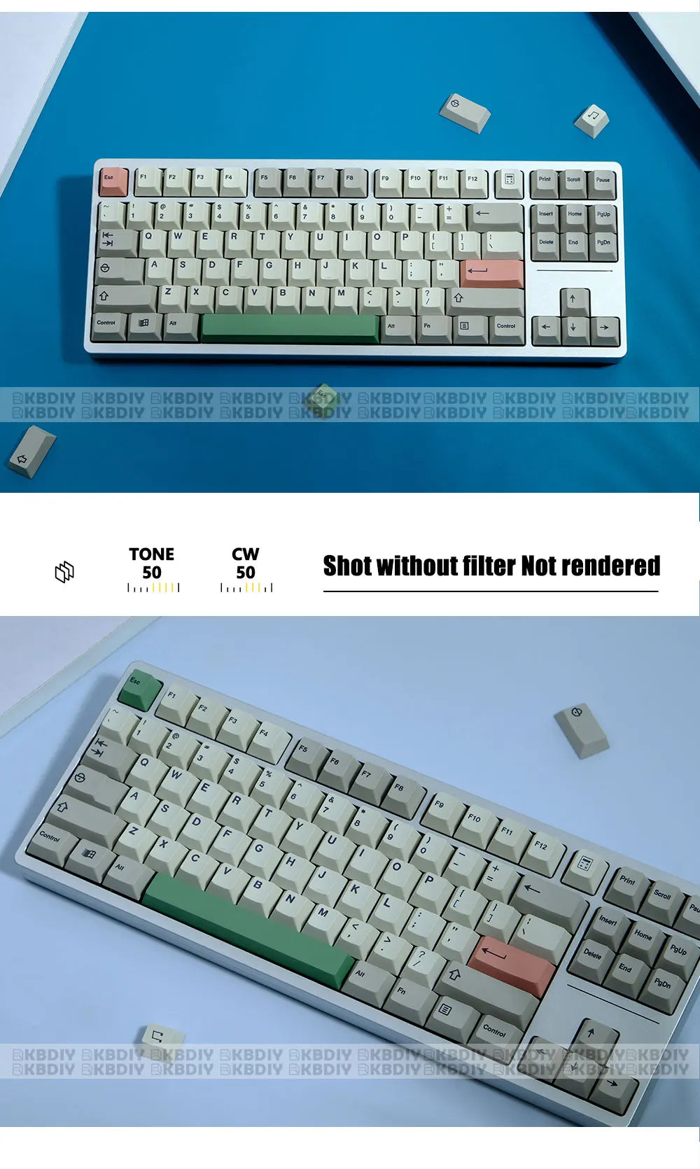 KBDiy GMK 9009 Retro Cherry Profile Keycap 134 Keys/Set For Mechanical Keyboard DIY Custom PBT DYE-SUB 61 60 Bakclit ISO Keycaps