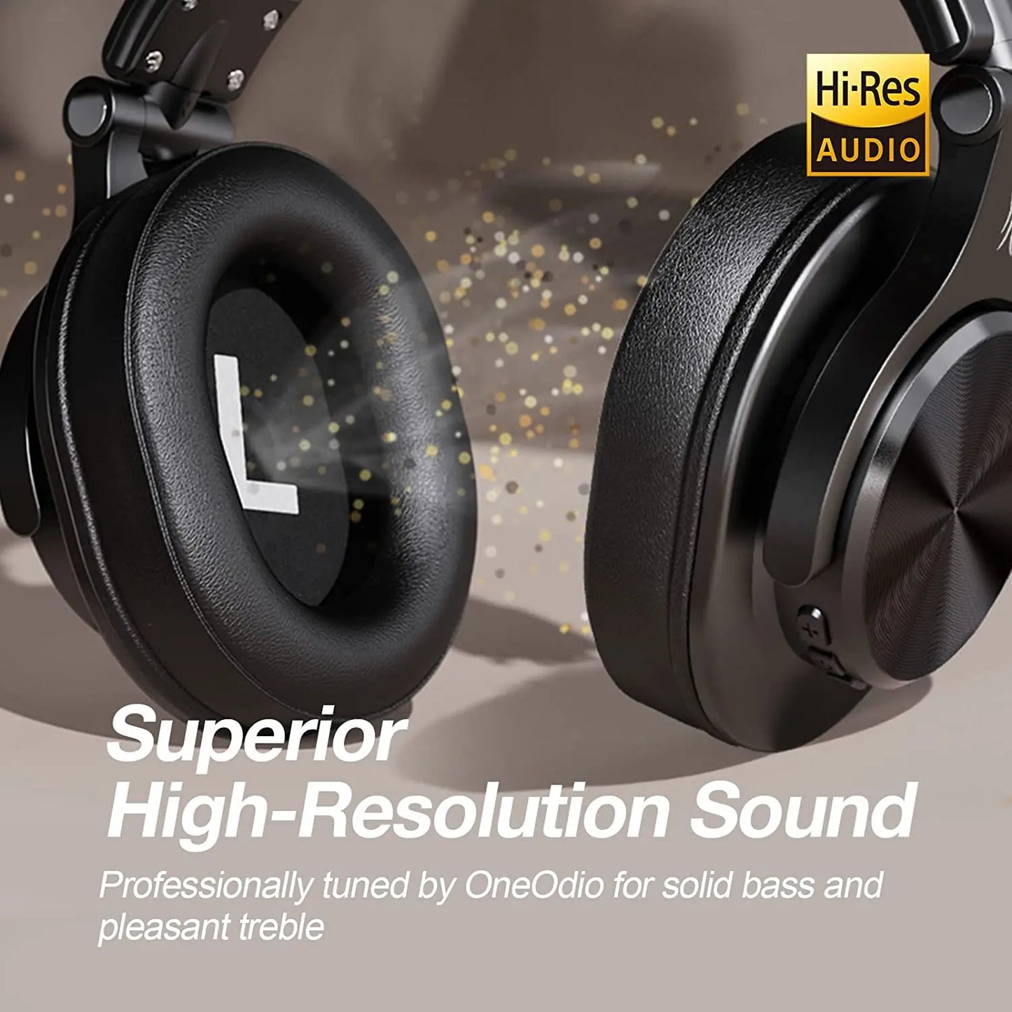 Oneodio Fusion A70 Wired + Wireless Bluetooth 5.2 Headphones For Phone With Mic Over Ear Studio DJ Headphone Recording Headset