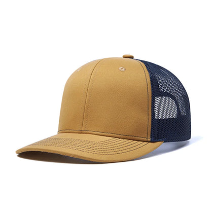 Hot Sale Summer Mesh Baseball Cap Men Women Slight Curved Snapback Trucker Hat Unisex Casual Outdoor Breathable Dad Cap Gorras