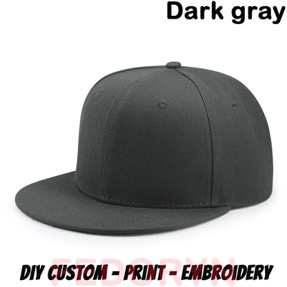 Fedoryn Custom Snapback Caps Splice Color Embroidery Hip Hop Cap for Women and Men DIY LOGO Design Print Hats Unisex Wholesale