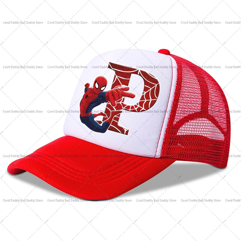 Spiderman Children Baseball Cap Kawaii Cartoon Printed Cap Boys Girls Outdoor Sports Sun Hat Adjustable Peaked Cap Kids Gifts