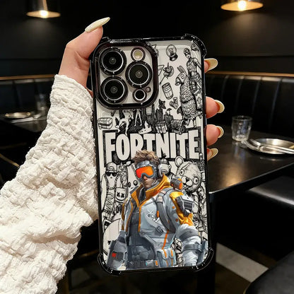 Popular Game FortniteS Plating Phone Case For Samsung A37 A57 A07 A36 A16 A35 A55 A25 A26 A05s A15 A54 A34 A24 A14 A05 A04 4G 5G
