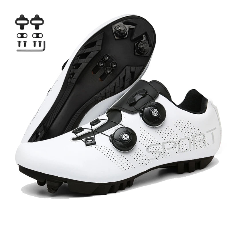 2025 Cycling Sneakers MTB with Cleats Men Carbon Sports Speed Bike Shoes Women Mountain Racing Flat SPD Road Cycling Footwear