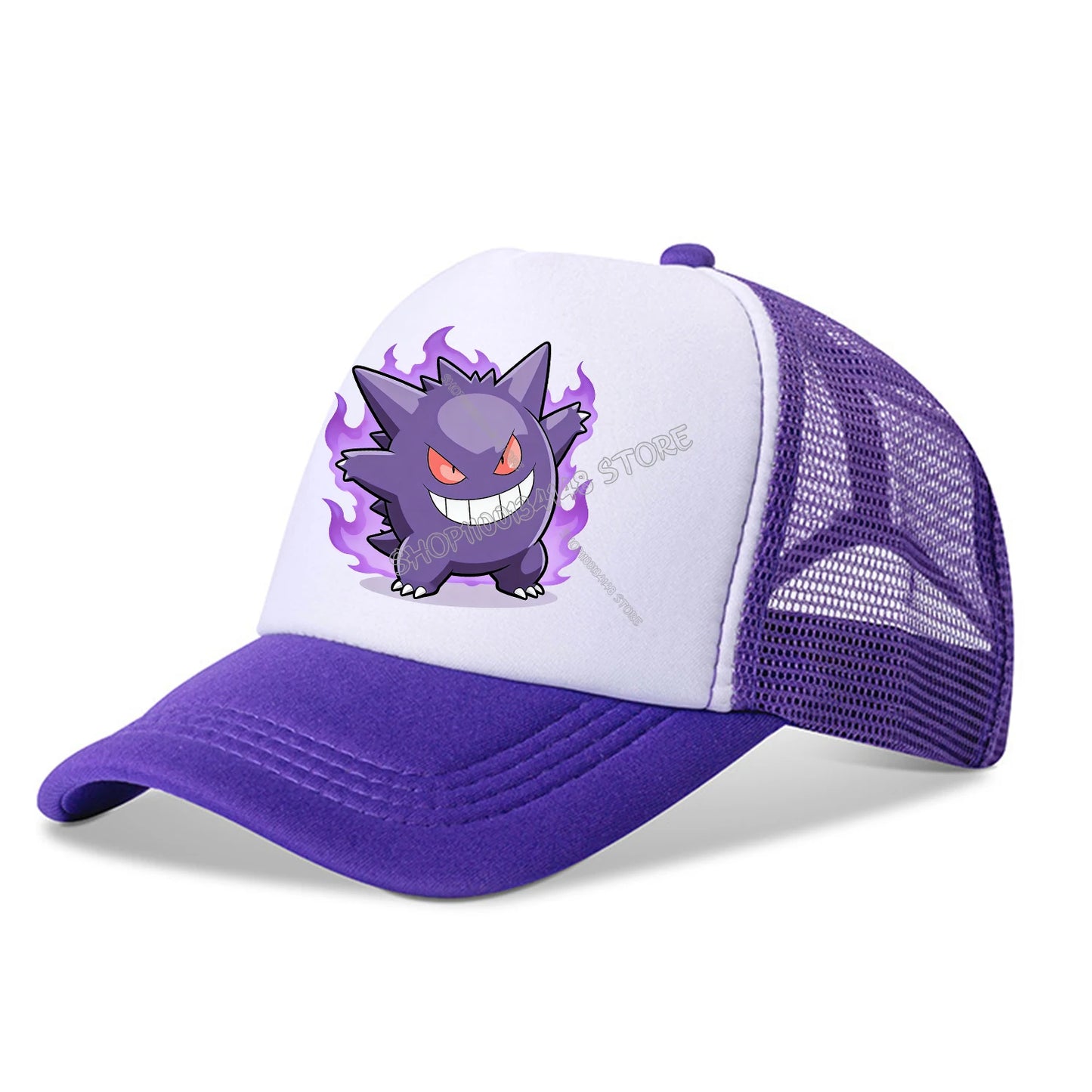 Pokemon Cartoon Baseball Cap for Kids Adult Pikachu Anime Mesh Cap Kawaii Partern Peaked Hat Summer Cap Fashion Accessories Gift