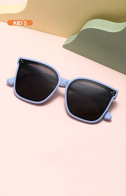 Children's Sunglasses Large Frame Fashionable Sunshade Anti-ultraviolet Silicone Polarized Children's Glasses 23048 23048