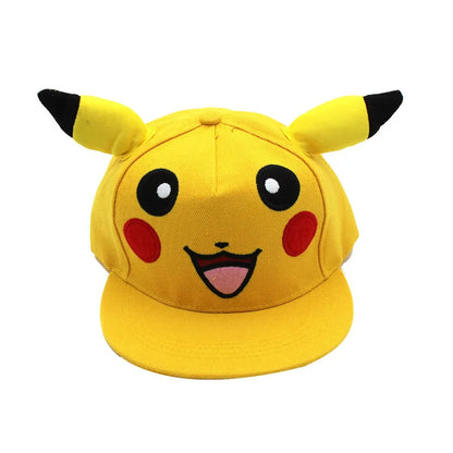 Hat Anime Pokemon Baseball Cap Hat Adjustable Pikachu Cosplay Hip Hop Cartoon Adult Hats Boy Girl Kids Birthday Gifts