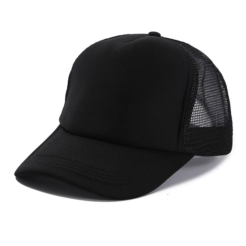 Customized Logo Mesh Baseball Caps Men Women 5 Panel Cheaper Trucker Hats Sports Team Snapback Caps Summer Sun Dad Hat Gorras