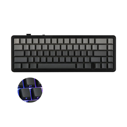Teclado mecánico EPOMAKER x AULA F65 con distribución 65%, hot-swap, montaje gasket y conexión con cable/Bluetooth/inalámbrica 2.4G para Mac/Win