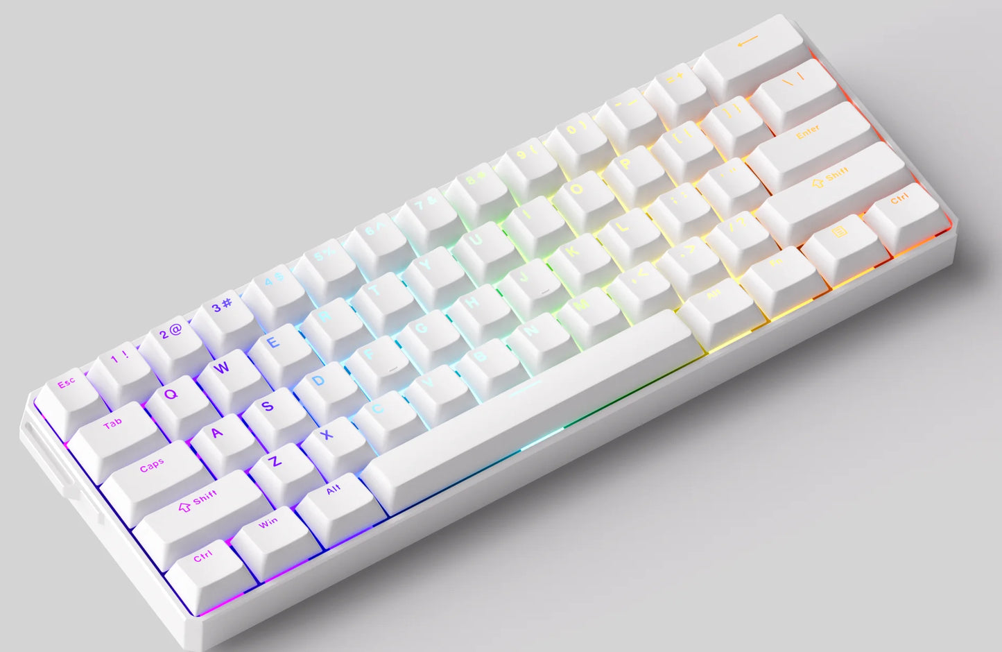 Akko MonsGeek FUN60 mechanische Tastatur mit Magnetschaltern, 60% Gaming-Tastatur, Rapid Trigger 0.01mm, 8K ARGB, HE/TMR Custom-Tastatur