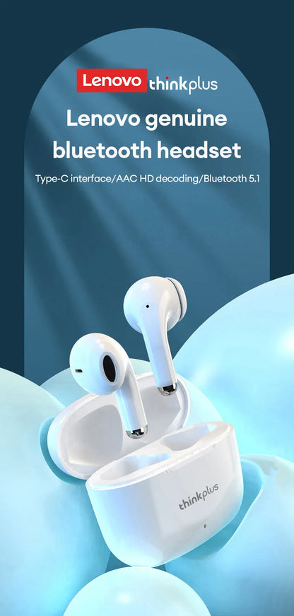 Lenovo LP40 Pro Earburds Wireless Bluetooth HIFI Stereo Sound HD Call Headphones Long Endurance Low Latency Gaming Earphones
