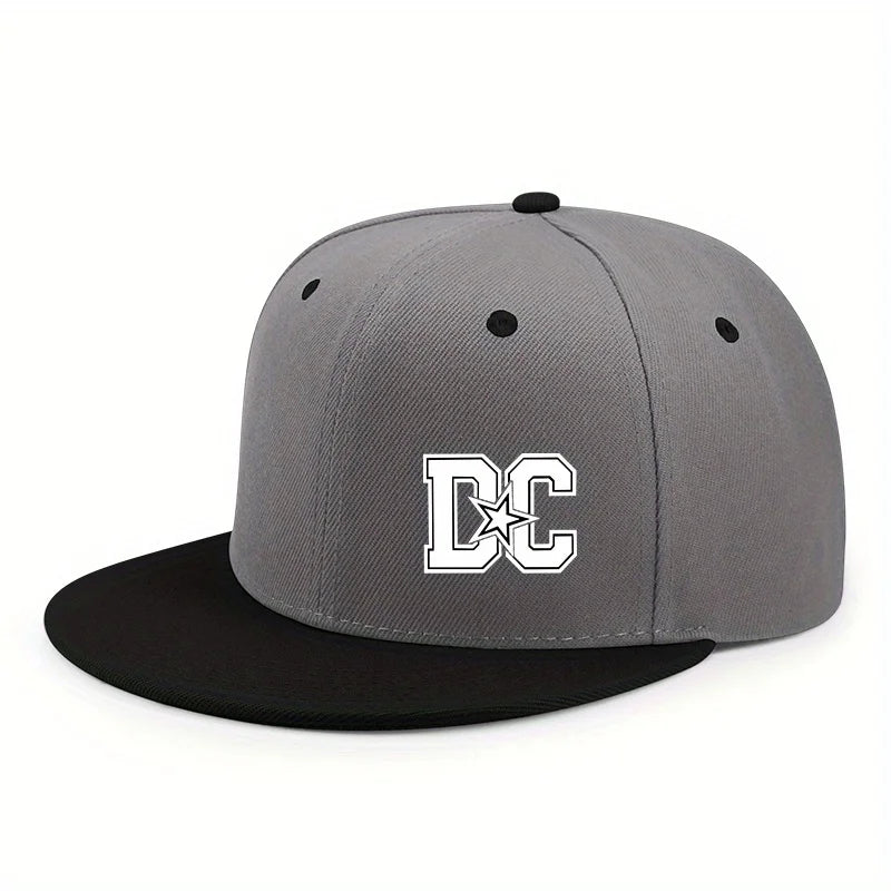 Unisex Letter Print Hip-hop Snapback Cap Outdoor Adjustable Casual Baseball Caps Sunscreen Sun Hat Streetwear