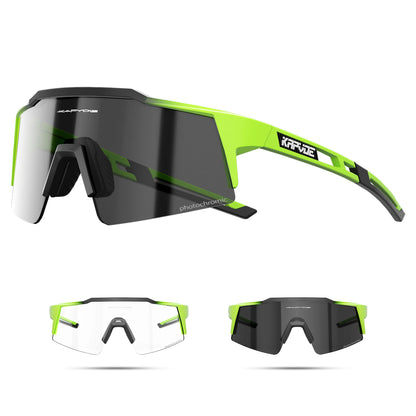 KAPVOE Photochromic Cycling Sunglasses for Men Glasses Fashion Mountain Bicycle Road Speed Cool Goggles Sports MTB Bike Eyewear