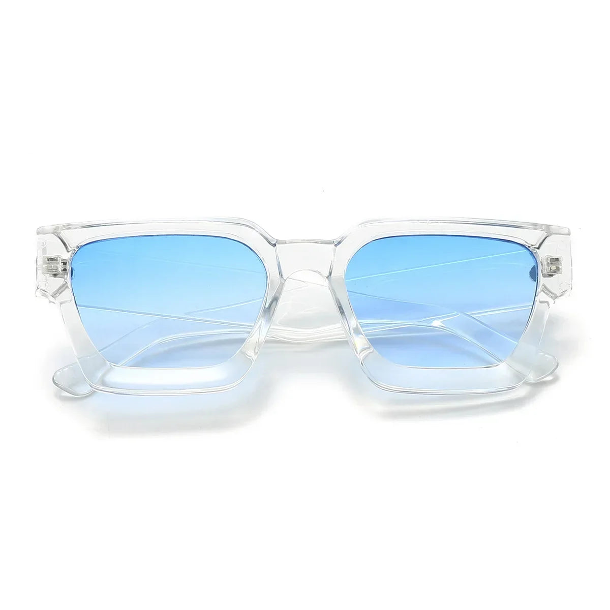 JNPCXI Fashion Square Women Luxury Sunglasses Retro Gradient Blue Designer Men Trending Sun Glasses Shades UV400