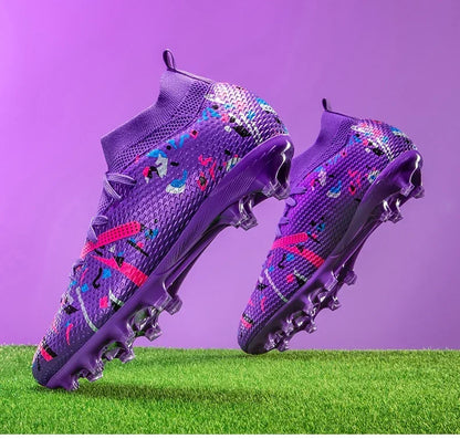 Nouvelles chaussures de football pour hommes, baskets de football pour terrain gazonné, chaussures de football d'extérieur, chaussures d'entraînement professionnelles, chaussures de sport antidérapantes, ultralégères,