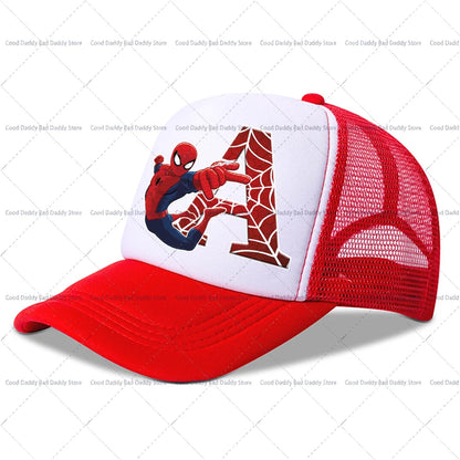 Spiderman Children Baseball Cap Kawaii Cartoon Printed Cap Boys Girls Outdoor Sports Sun Hat Adjustable Peaked Cap Kids Gifts