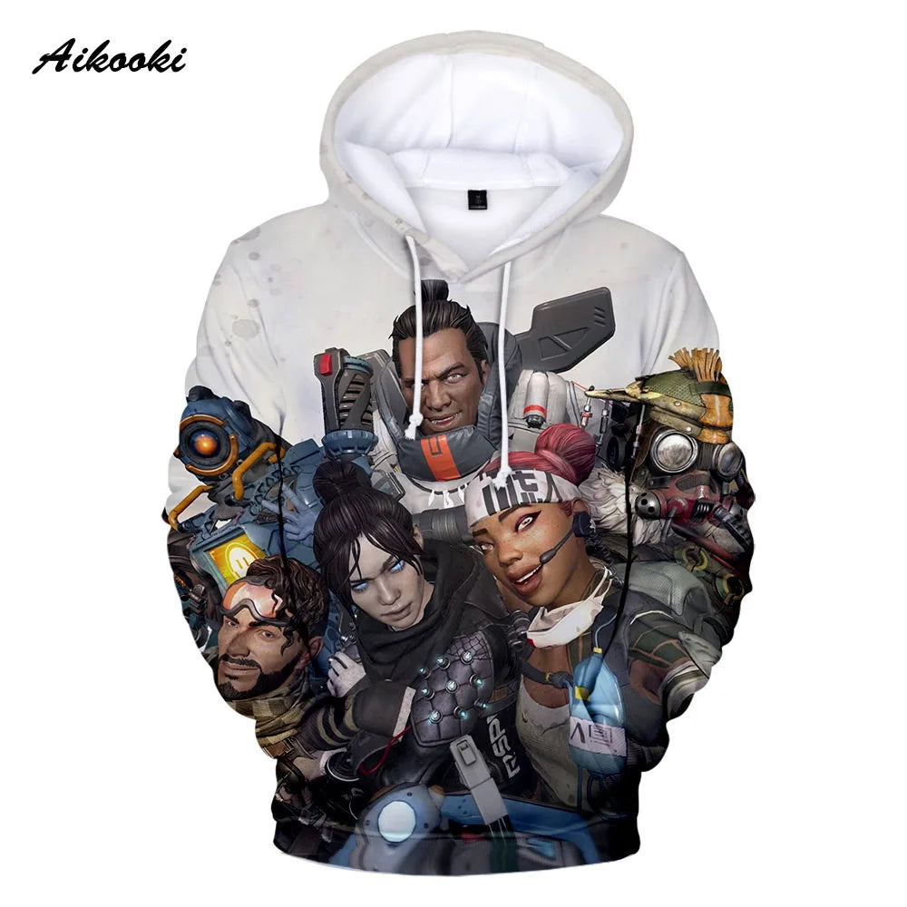 Personality 3D Printed Game Apex Legends Hoodies Sweatshirts Men Women High Quality Hoody Game Long Sleeve Plus Size Hoodies