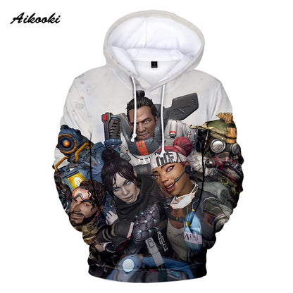 Personality 3D Printed Game Apex Legends Hoodies Sweatshirts Men Women High Quality Hoody Game Long Sleeve Plus Size Hoodies