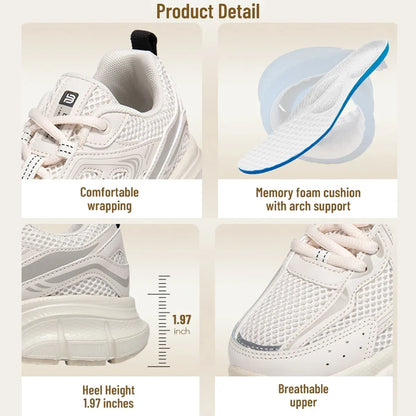 Chaussures de course pour femme Baasploa : baskets de jogging légères et tendance en mesh, antidérapantes, pour femme, d'extérieur, respirantes, colorées et décontractées