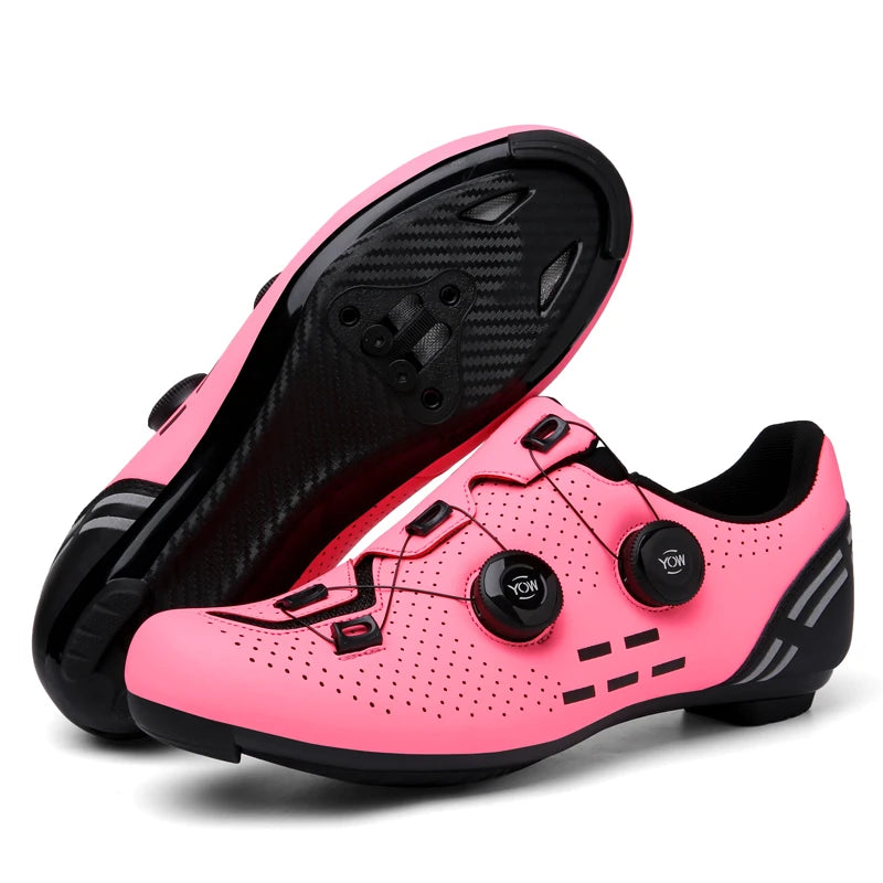 Pantofi de ciclism de înaltă calitate, SPD cu autoblocare pentru bărbați, pantofi sport de curse pentru bicicletă, pantofi de ciclism MTB de munte antiderapanți pentru femei, 36-47