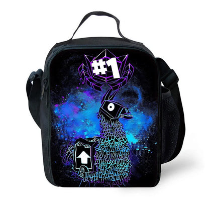 Classic Game Fortnites Child Insulated Large Capacity Bag for Boy &Girl Student Outdoor Picnic Resuable Thermal Cooler Lunch Box