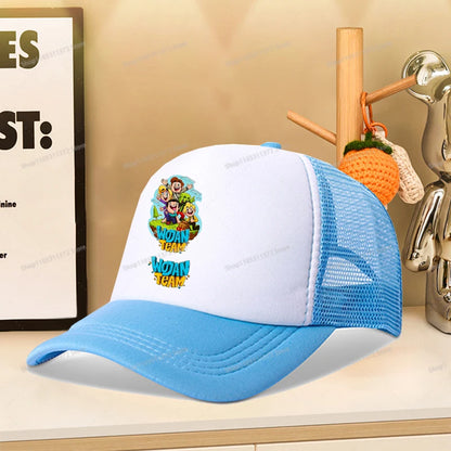 Wojan Teams Mesh Baseball Cap Cute Cartoon Summer Outdoor Sports Sun Hat Fashion Parent-child Activity Breathable Sunbonnet Gift