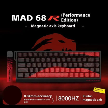 FGG Madlions Mad60 Mad68 He Mechanical Keyboard Magnetic Switch 8k Wired RGB Hot Swap Custom Keyboard Esport Game Gift Accessory