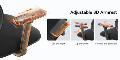 NEWTRAL Ergonomic Office Chair,Auto-Following Backrest,Adaptive Lower Back Support,Adjustable Headrest Seat Depth Computer Chair