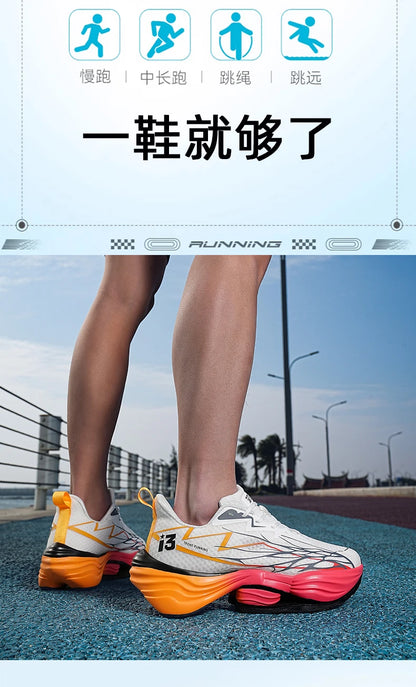 Running Shoes Carbon Board Speciality Marathon Men Sports Breathable Lightweight Women's Comfortable Athletic Nonskid Sneakers