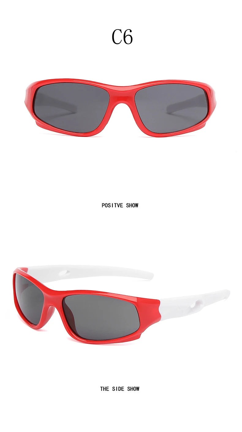 New Kids Sports Sun Glasses Cycling Sunglasses TR90 Outdoor Goggle UV Protection Eyewear Balance Car Driveing Children Glasses