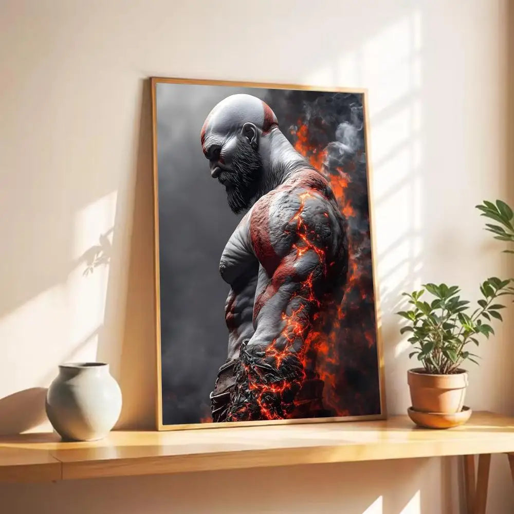 Game G-God of War Poster Wall Art Print Poster Decorative Mural Home Decor Gift Unframed