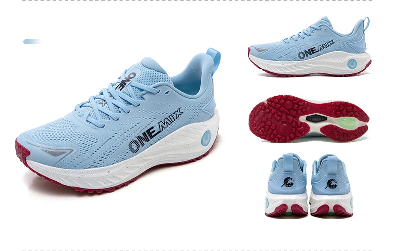 ONEMIX Casual Παπούτσια Τρεξίματος, Διαπνέοντα Καλοκαιρινά Παπούτσια Jogging για Άνδρες, Ελαφριά Παπούτσια Γυμναστηρίου για Γυναίκες, Ανδρικά Outdoor Αθλητικά Παπούτσια με Αντικραδασμική Προστασία