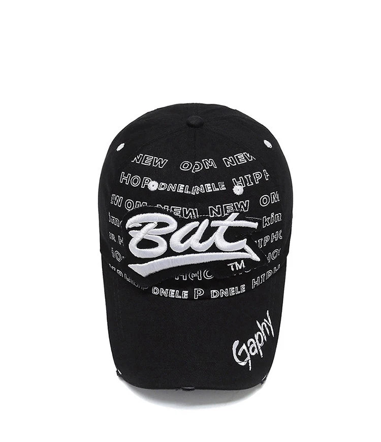Hat Men'S Hip Hop Baseball Cap Korean Version Ins Tide Brand Summer Letter Embroidered Cap, Sun Protection Hat
