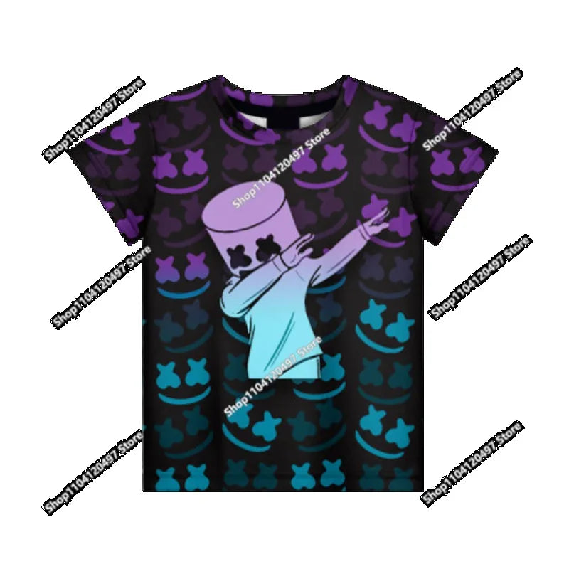 Tricou Fortnite pentru băieți, tricou de vară cu tematică anime și jocuri, tricou universal, tricou drăguț, tricou basic Battle Gamer, cu mânecă scurtă, pentru bărbați