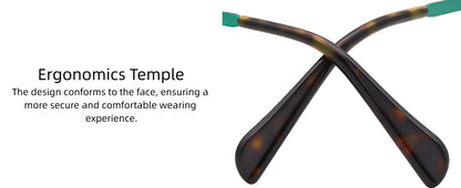 ChicOptix Fashionable Retro Acetate and Metal Sunglasses Unisex Luxury Brand Designer Style UV400 UV Protection Outdoor Casual