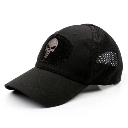 New Camo Baseball Cap for Men, Tactical Military Style with Velcro Patch, Outdoor Hiking Sun Hat & Peak Cap