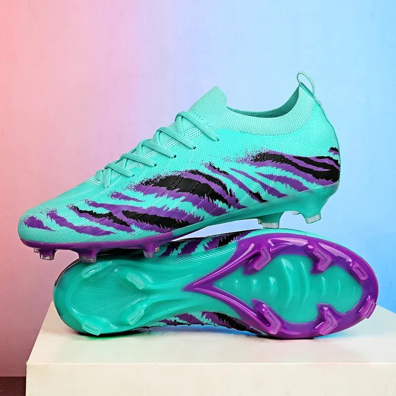 Botas de fútbol para hombre, deportivas, ultraligeras y antideslizantes, para exterior, tacos de adulto para partido, unisex, cómodas para césped, alta calidad