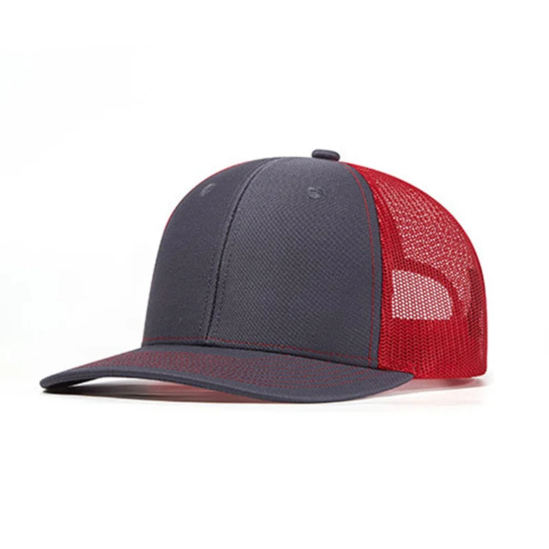 Hot Sale Summer Mesh Baseball Cap Men Women Slight Curved Snapback Trucker Hat Unisex Casual Outdoor Breathable Dad Cap Gorras