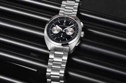 PAGANI DESIGN 2025 New Panda Dial Men Watches Luxury Quartz Watch For Men Japan VK63 Sport Chronograph Sapphire glass Wristwatch