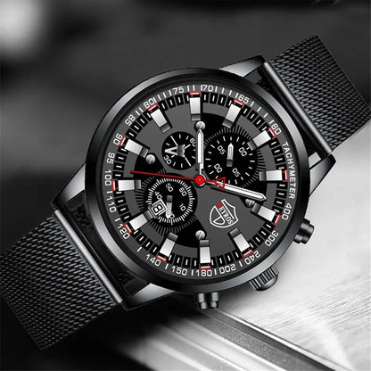 DEYROS Luxury Mens Business Quartz Wristwatch Calendar Fashion Men Casual Sports Watch for Men Gift