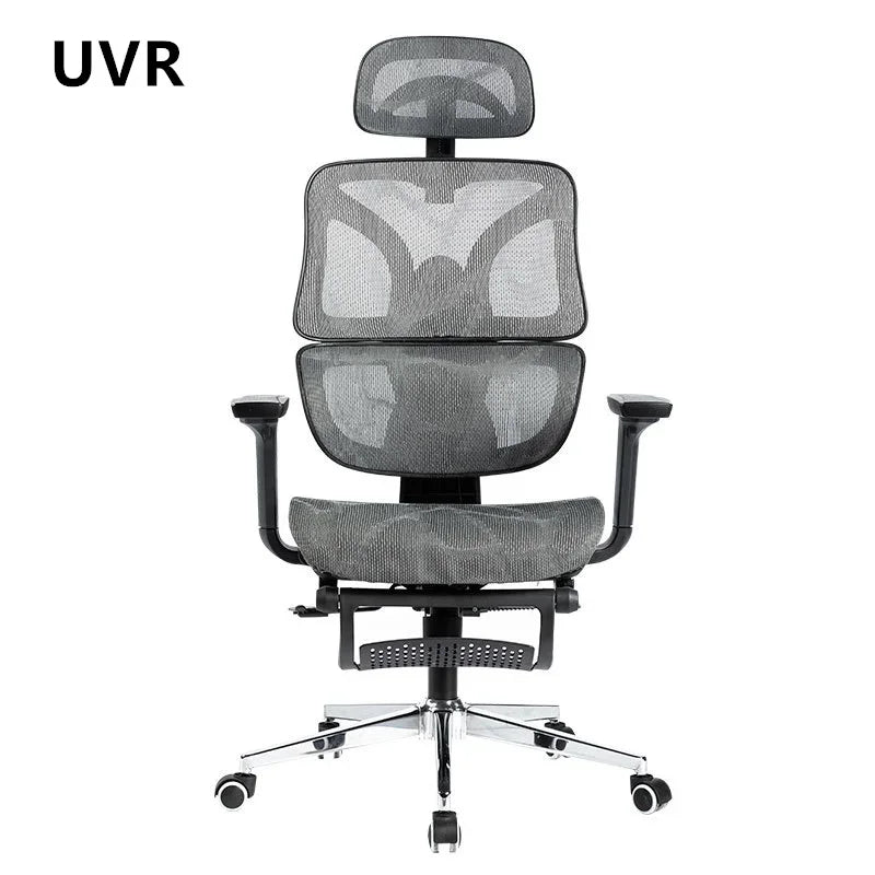 UVR Computer Gaming Chair Ergonomic Design Backrest Armchair Comfortable Reclining Boss Chair Lift Swivel Mesh Office Chair