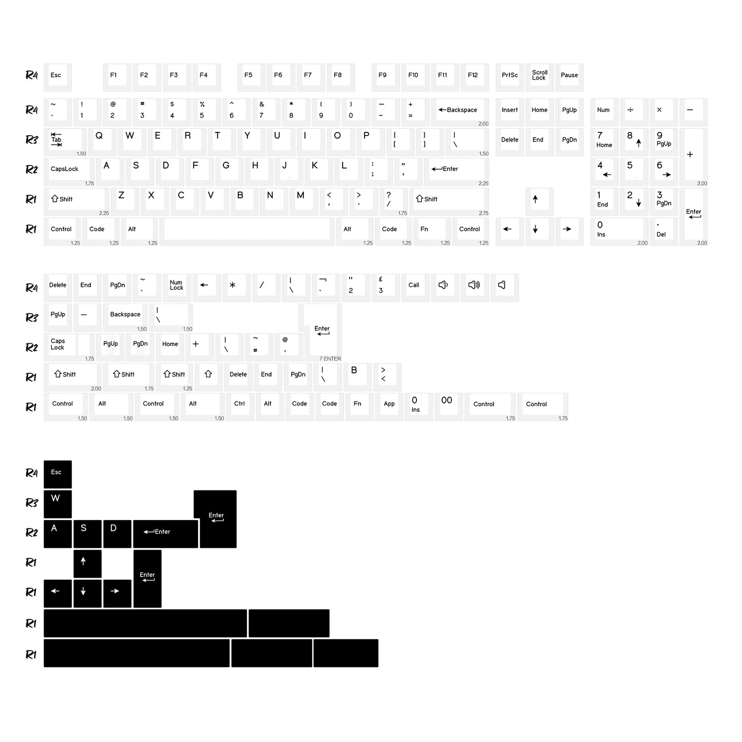 KBDiy 174 Keys Retro GMK GMK Hammerhead Dark PBT Keycap Double Shot Cherry Profile Key Caps For MX Switches Mechanical Keyboard