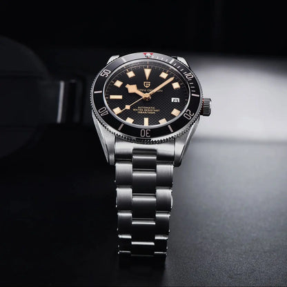 PAGANI DESIGN BB58 Steel Men's Mechancial Wrist Watches Luxury Automtaic Watch For Men AR Sapphire mirror Sport Waterproof Watch