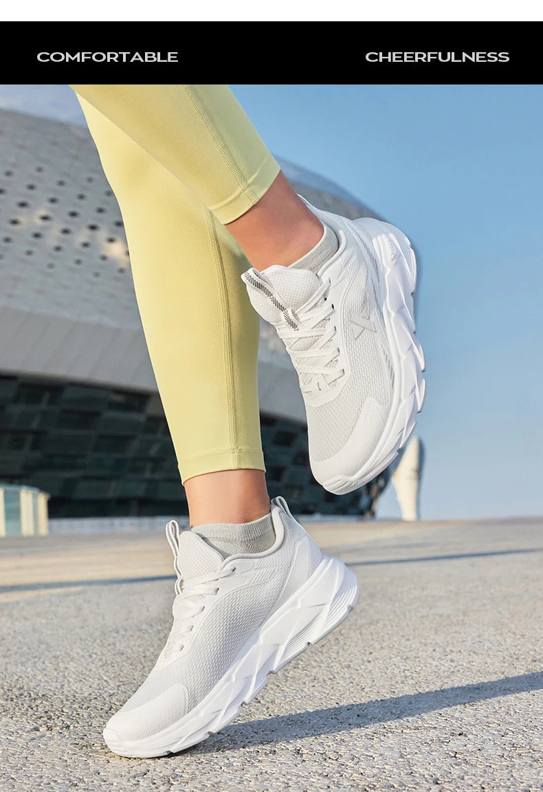 Xtep Light Joy 2 Women's Running Shoes 2025 Spring Shock-absorbing Non-slip Wear-resistant Lightweight Sport shoe 875118110015