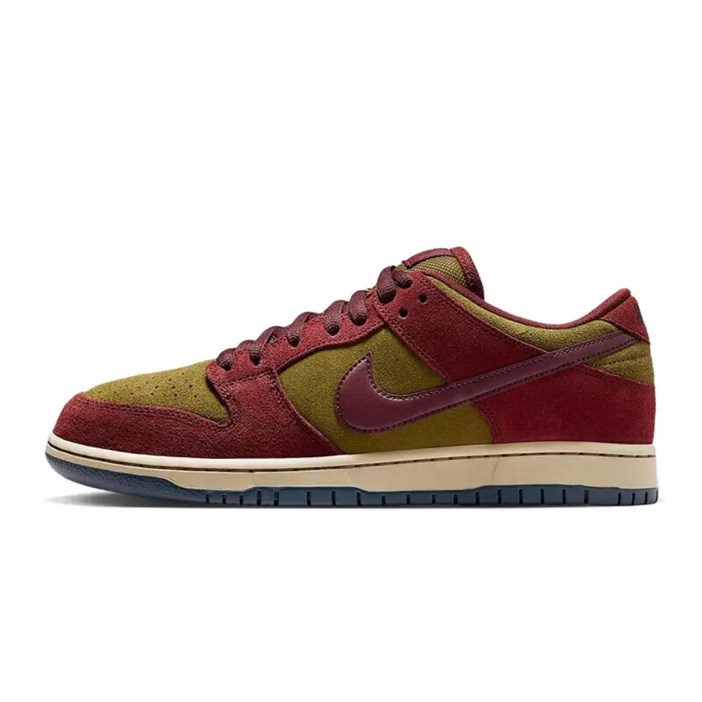 „Nike Dunk Low“ bordo spalvos, neslystantys, patvarūs, retro stiliaus žemi sportiniai bateliai, unisex, modelis HQ1965-600