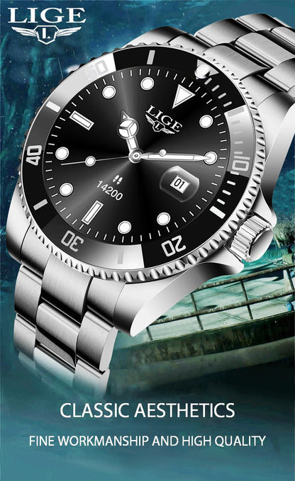 LIGE 2026 Business Smart Watch Men IP68 Waterproof Bluetooth call Sport Men Watches 1.27"HD Screen Health Monitor New Smartwatch
