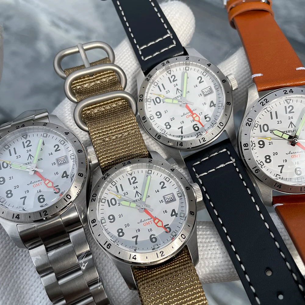 STEELFLIER Official SF792 GMT Mechanical Dive Watches Super Luminous NH34 Movement 20Bar Waterproof Luxury Stainless Steel Watch