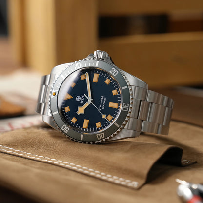 Watchdives WD5513Q 40mm Quartz Diver Watch VH31 Sweep Second Sapphire 200m Waterproof Steel Bracelet BGW9 Lume Mens Watch