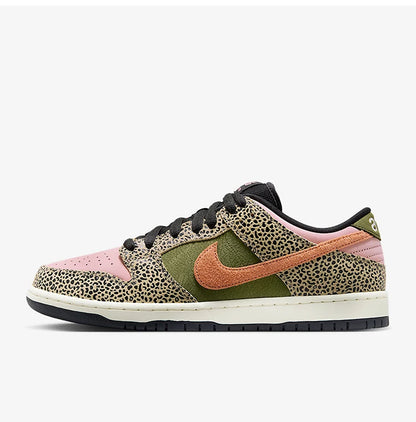 Zapatillas Nike Authentic Dunk Low para hombre y mujer, de cuero con diseño patchwork, estilo retro clásico, IH3211-200