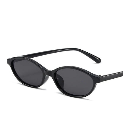 New Retro Oval Small Frame Fashionable Women's Glasses, Fashionable High-end Casual Street Photography Glasses