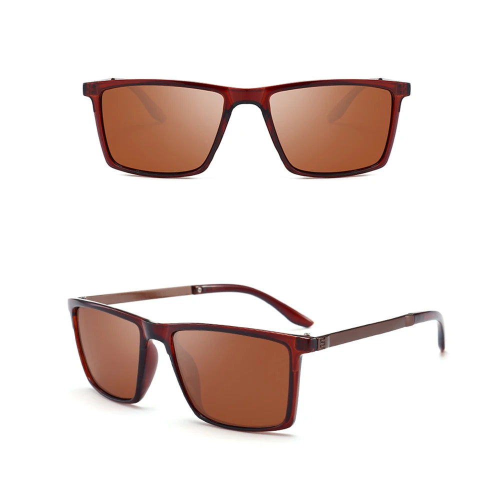 KLASSNUM Polarized Sunglasses for Men Luxury Brand 2026 Trendy Anti UV400 Shads Driving Sport Sun Glasses Metal Retro Glasses